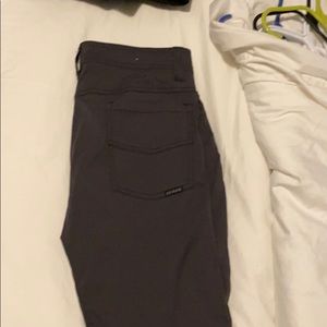 Prana Stretch Zion hiking pants. Mens 32x32. Gray.